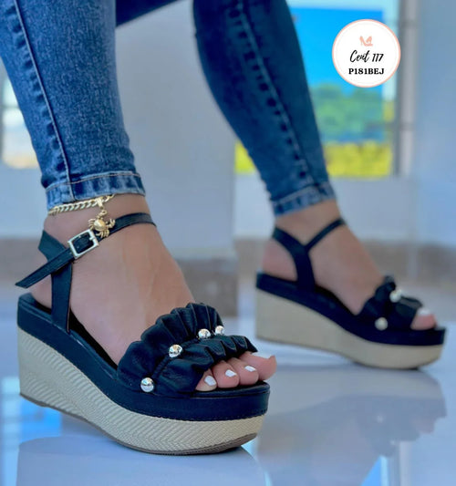 hermosa sandalia en yute ref p181 pago contraentrega