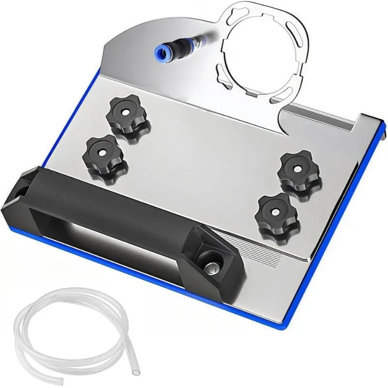 Soporte para nivel laser de 16 lineas verdes con manija y tornillos de ajuste, incluye manguera