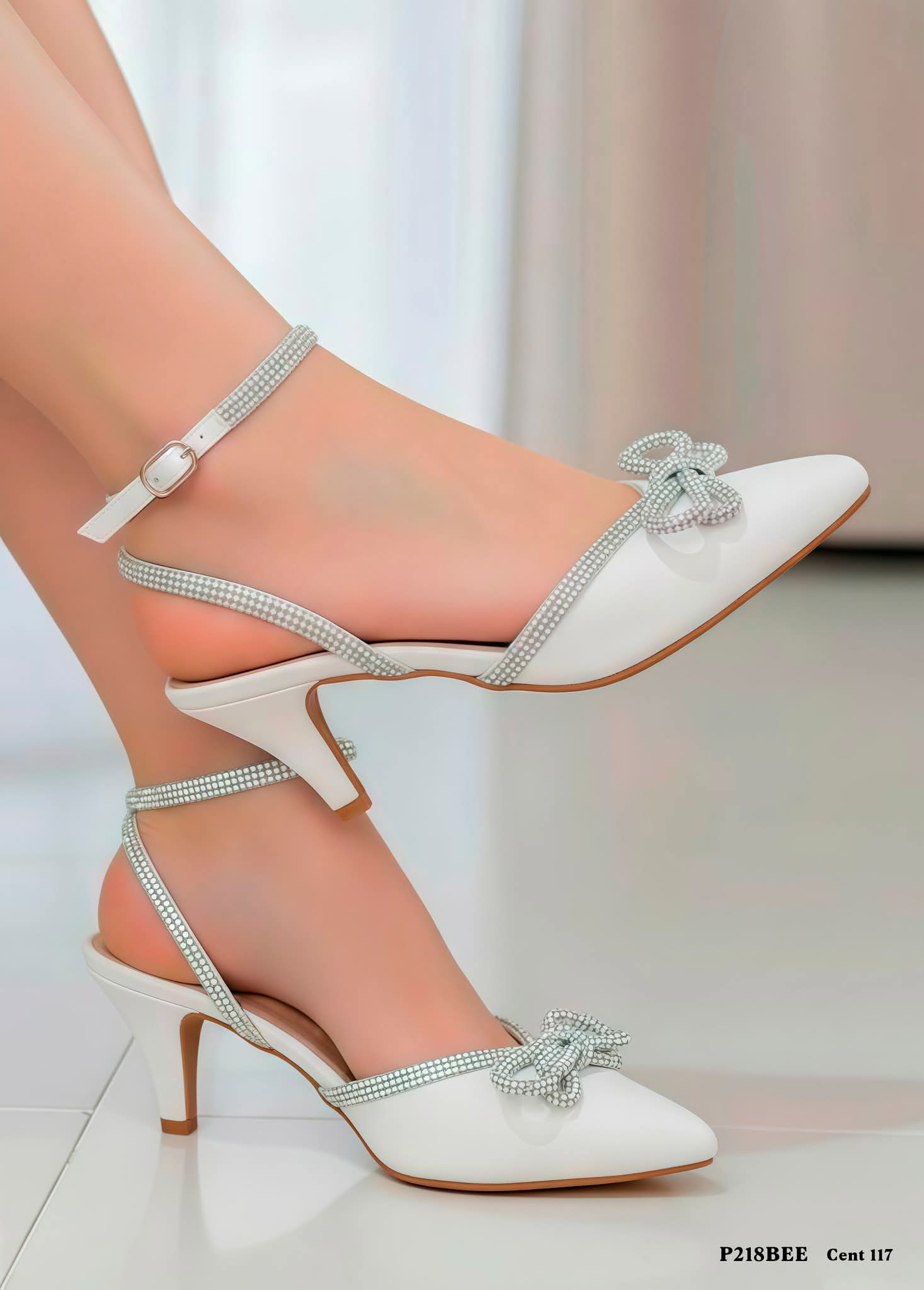 hermoso tacon blanco